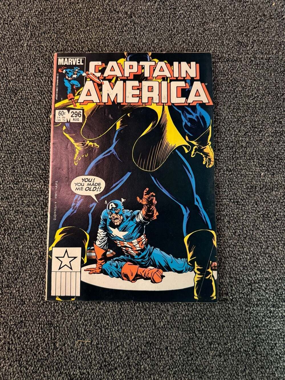 Marvel Comics Captain America #296 August 1984 Comic Book